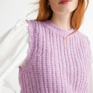 & Other Stories scalloped glitter knit vest
